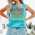 Moms Against Baseball Pants Baseball Mom Mother Comfort Colors Tank Top Light Green Moms Against Baseball Pants Baseball Mom Mother Comfort Colors Tank Top Light Green