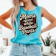 Moms Against Baseball Pants Baseball Mom Premium Tri-Blend Comfort Colors Tank Top Light Green