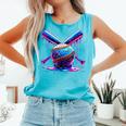 Neon Dripping Baseball And Bats Colorful Sports Art Comfort Colors Tank Top Light Green Neon Dripping Baseball And Bats Colorful Sports Art Comfort Colors Tank Top Light Green