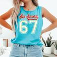Number 67 Meme Six Seven Baseball Style Kids Boy Teen Comfort Colors Tank Top Light Green Number 67 Meme Six Seven Baseball Style Kids Boy Teen Comfort Colors Tank Top Light Green