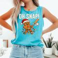Oh Snap Gingerbreadman Christmas Baseball Humor Comfort Colors Tank Top Light Green Oh Snap Gingerbreadman Christmas Baseball Humor Comfort Colors Tank Top Light Green