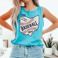 Ohio Baseball Mom Comfort Colors Tank Top Light Green