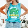 One Lucky Baseball Mom St Patricks Day Rainbow Mother Mama Comfort Colors Tank Top Light Green One Lucky Baseball Mom St Patricks Day Rainbow Mother Mama Comfort Colors Tank Top Light Green