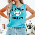 Pitches Be Crazy Baseball Moms Softball Players Hey Batter Comfort Colors Tank Top Light Green Pitches Be Crazy Baseball Moms Softball Players Hey Batter Comfort Colors Tank Top Light Green