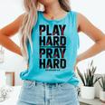 Play Hard Pray Hard Youth Boy Christian Baseball Jesus Comfort Colors Tank Top Light Green Play Hard Pray Hard Youth Boy Christian Baseball Jesus Comfort Colors Tank Top Light Green
