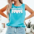 Proud Baseball Mom With Heart Game Day Comfort Colors Tank Top Light Green Proud Baseball Mom With Heart Game Day Comfort Colors Tank Top Light Green