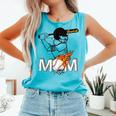 Proud Baseball MOM Sports & Softball Nostalgia Comfort Colors Tank Top Light Green