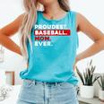 Proudest Baseball Mom Ever Comfort Colors Tank Top Light Green