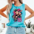 Punk Girl With Anger Kanji And Baseball Bat Comfort Colors Tank Top Light Green Punk Girl With Anger Kanji And Baseball Bat Comfort Colors Tank Top Light Green