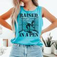 Raised In a Pen Baseball Pitcher Saying Bullpen Comfort Colors Tank Top Light Green Raised In a Pen Baseball Pitcher Saying Bullpen Comfort Colors Tank Top Light Green