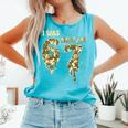 Retro I Was 6 Now I'm 7 Camo 67 Ice Cream Drip Baseball Comfort Colors Tank Top Light Green