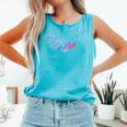 Retro Cute Mother's Day Teeball T-Ball Baseball Mom Comfort Colors Tank Top Light Green Retro Cute Mother's Day Teeball T-Ball Baseball Mom Comfort Colors Tank Top Light Green