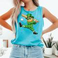 Retro Leprechaun Baseball St Patricks Day Sport Men Boy Kids Comfort Colors Tank Top Light Green