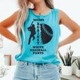 Retro Moms Against Baseball Pants Baseball Mom Comfort Colors Tank Top Light Green
