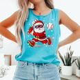 Santa Baseball Christmas Pajamas Xmas Men Boy Toddlers Comfort Colors Tank Top Light Green Santa Baseball Christmas Pajamas Xmas Men Boy Toddlers Comfort Colors Tank Top Light Green