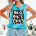 SEIS Siete Guey Baseball Drip Mexico Spanish 67 Slang Boys Comfort Colors Tank Top Light Green SEIS Siete Guey Baseball Drip Mexico Spanish 67 Slang Boys Comfort Colors Tank Top Light Green
