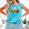 Shamrock Baseball Basketball Football St Patricks Day Comfort Colors Tank Top Light Green