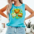 Shamrock Basketball Baseball Drip St Patrick's Day Boys Men Comfort Colors Tank Top Light Green Shamrock Basketball Baseball Drip St Patrick's Day Boys Men Comfort Colors Tank Top Light Green