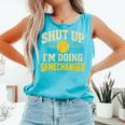 Shut Up I'm Doing Gamechanger Baseball Softball Cheer Comfort Colors Tank Top Light Green Shut Up I'm Doing Gamechanger Baseball Softball Cheer Comfort Colors Tank Top Light Green