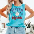 Sister Of Rookie 1st Birthday Baseball Boy Family Matching Comfort Colors Tank Top Light Green Sister Of Rookie 1st Birthday Baseball Boy Family Matching Comfort Colors Tank Top Light Green