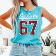 Six Seven Meme Boys Girls Kids 67 Baseball Jersey Comfort Colors Tank Top Light Green