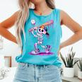 Skeleton Baseball Drip Boys Youth Kids Halloween Comfort Colors Tank Top Light Green Skeleton Baseball Drip Boys Youth Kids Halloween Comfort Colors Tank Top Light Green