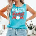 Somebody's Loud Mouth Baseball Mom Mama Premium Comfort Colors Tank Top Light Green Somebody's Loud Mouth Baseball Mom Mama Premium Comfort Colors Tank Top Light Green
