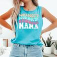 Somebody's Loudmouth Baseball Mama Baseball Mom Premium Comfort Colors Tank Top Light Green