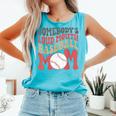 Somebody's Loudmouth Baseball Mom Baseball Comfort Colors Tank Top Light Green