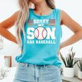 Sorry My Son Has Baseball Baseball Mom Comfort Colors Tank Top Light Green Sorry My Son Has Baseball Baseball Mom Comfort Colors Tank Top Light Green