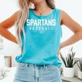 Spartans Baseball Inspired Comfort Colors Tank Top Light Green Spartans Baseball Inspired Comfort Colors Tank Top Light Green