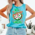 St Patrick Day Baseball Drip Ice Cream Kids Boys Men Comfort Colors Tank Top Light Green