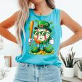 St Patricks Day Baseball Ice Cream Baseball Player Cartoon Comfort Colors Tank Top Light Green St Patricks Day Baseball Ice Cream Baseball Player Cartoon Comfort Colors Tank Top Light Green