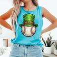 St Patricks Day Baseball Player Leprechaun Hat Men Boys Kids Comfort Colors Tank Top Light Green St Patricks Day Baseball Player Leprechaun Hat Men Boys Kids Comfort Colors Tank Top Light Green