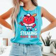 Stealing Hearts And Bases Baseball Player Valentine's Day Comfort Colors Tank Top Light Green Stealing Hearts And Bases Baseball Player Valentine's Day Comfort Colors Tank Top Light Green