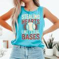 Stealing Hearts Like I Steal Bases Baseball Valentine Retro Comfort Colors Tank Top Light Green Stealing Hearts Like I Steal Bases Baseball Valentine Retro Comfort Colors Tank Top Light Green