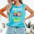 Stepdad Of The Birthday Boy Baseball Football Colorful Comfort Colors Tank Top Light Green Stepdad Of The Birthday Boy Baseball Football Colorful Comfort Colors Tank Top Light Green
