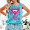 Strike Out Breast Cancer Baseball Ice Cream Drip Comfort Colors Tank Top Light Green Strike Out Breast Cancer Baseball Ice Cream Drip Comfort Colors Tank Top Light Green