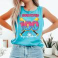 I Survived 100 Days Of School Baseball Cream Drip Boys Comfort Colors Tank Top Light Green