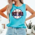 T Ball Mama Baseball Mama Baseball Mom Comfort Colors Tank Top Light Green