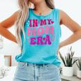 In My T-Ball Mom Era Leopard Baseball Mom Groovy Comfort Colors Tank Top Light Green