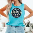 Team America 1776 4th Of July Patriotic Baseball Comfort Colors Tank Top Light Green Team America 1776 4th Of July Patriotic Baseball Comfort Colors Tank Top Light Green