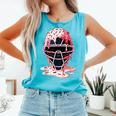 Valentine Baseball Catcher Mask Ice Cream Drip Tee For Boys Comfort Colors Tank Top Light Green Valentine Baseball Catcher Mask Ice Cream Drip Tee For Boys Comfort Colors Tank Top Light Green