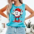 Valentine Baseball Heart Sports Men Boys Kid Comfort Colors Tank Top Light Green