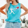 Valentines Day Baseball Batter Silhouette Heart Comfort Colors Tank Top Light Green Valentines Day Baseball Batter Silhouette Heart Comfort Colors Tank Top Light Green