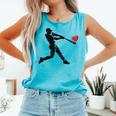 Valentines Day Baseball Batter Silhouette Heart Men Boys Kid Comfort Colors Tank Top Light Green Valentines Day Baseball Batter Silhouette Heart Men Boys Kid Comfort Colors Tank Top Light Green