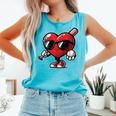 Valentines Day Baseball Heart Bat Sunglasses Men Boys Kids Comfort Colors Tank Top Light Green Valentines Day Baseball Heart Bat Sunglasses Men Boys Kids Comfort Colors Tank Top Light Green