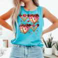 Valentines Day Drip Heart Baseball XOXO Boys Kids Men Sport Comfort Colors Tank Top Light Green