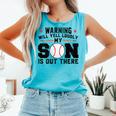 Warning Will Yell Loudly My Son Baseball Mom Comfort Colors Tank Top Light Green Warning Will Yell Loudly My Son Baseball Mom Comfort Colors Tank Top Light Green