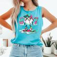 Women's 67 Meme Six Seven 6 7 Meme Baseball Ice Cream Drip Comfort Colors Tank Top Light Green